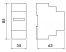 Analóg fogyasztásmérő (2modul széles) [1CO CO230 2]