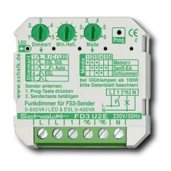 Rádiótávvezérlésű dimmer [FD3 U2E]