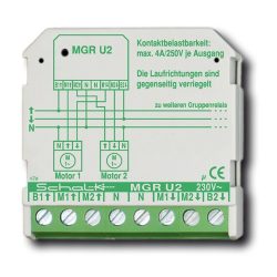 Motor csoport (redőny) vezérlő relé [MGR U2]